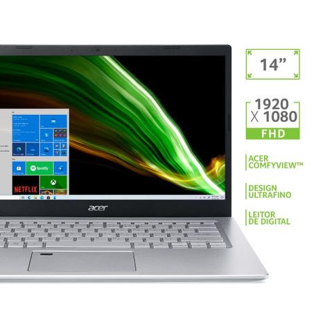 Imagem de Notebook Acer Aspire 5 A514-54G-57KF Intel Core i5 11ª Gen Windows 10 Home 8GB 512GB SSD MX350 14'