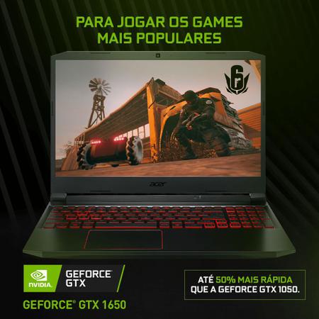 Notebook Gamer Aspire Nitro 5 AN517-51-55NT Intel Core I5 8GB 1TB HD 128GB SSD GTX 1650 17,3' Endless OS - Acer Imagem de Notebook Gamer Aspire Nitro 5 AN517-51-55NT Intel Core I5 8GB 1TB HD 128GB SSD GTX 1650 17,3' Endless OS