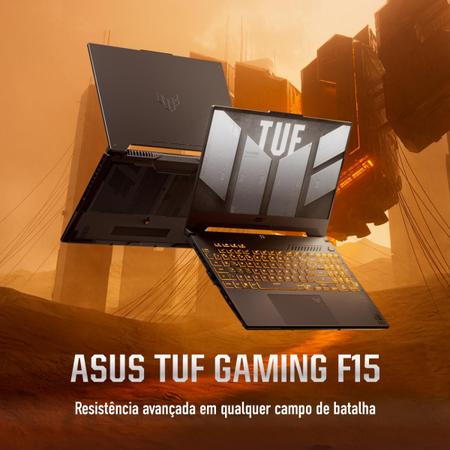Imagem de Notebook Gamer ASUS TUF Gaming F15FX507VU RTX4050 Core i7 13620H 8Gb Ram 512Gb SSD Linux 15,6" FHD144Hz Gray- LP151