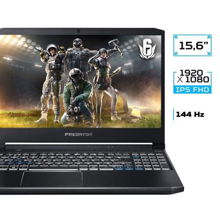 Imagem de Notebook Gamer Predator Helios 300 PH315-53-75N8 i7 Win10 Home 16GB 512GB SSD RTX 2060 15,6'