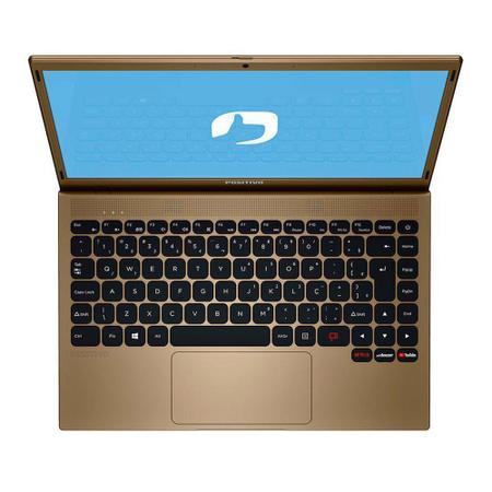 Notebook Intel Atom Quad Core 4GB RAM 128GB eMMC Positivo Motion Q4128C 14.1" Windows 10 Dourado Imagem de Notebook Intel Atom Quad Core 4GB RAM 128GB eMMC Positivo Motion Q4128C 14.1" Windows 10 Dourado