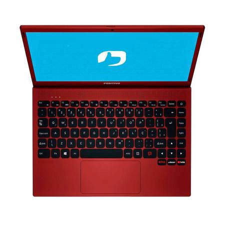 Notebook Intel Atom Quad Core 4GB RAM 128GB eMMC Positivo Motion Q4128C 14.1" Windows 10 Vermelho Imagem de Notebook Intel Atom Quad Core 4GB RAM 128GB eMMC Positivo Motion Q4128C 14.1" Windows 10 Vermelho