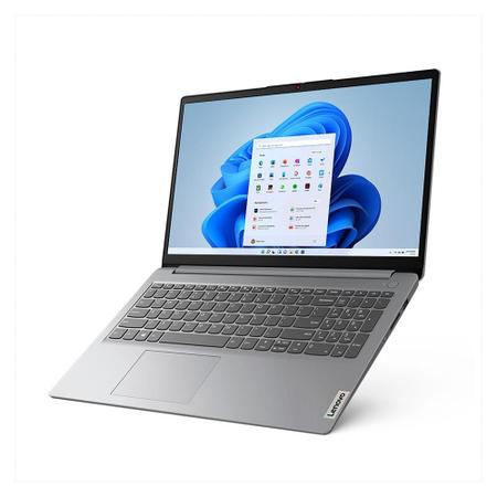 Imagem de Notebook Lenovo IdeaPad 1i Core i3-1215U 4GB DDR4 SSD 256GB 15.6” Windows 11 Home - Cinza