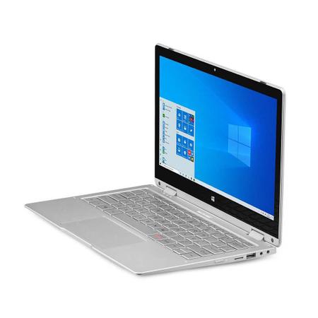 Imagem de Notebook Multilaser 2 em 1 Prime, com Windows 10 Home, Intel Pentium Quadcore,11,6” Prata