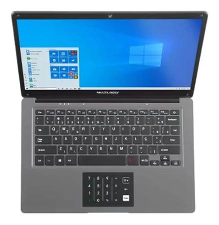 Imagem de Notebook Multilaser Legacy PC131 Intel Quad Core Atom 2GB RAM HD Tela 14" Windows 10 32GB - Grafite