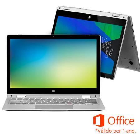 Imagem de Notebook Multilaser M11W Prime 2 em 1 Celeron N4020 11.6 64GB 4GB Win11 Home Prata + Microsoft 365 Personal - PC280