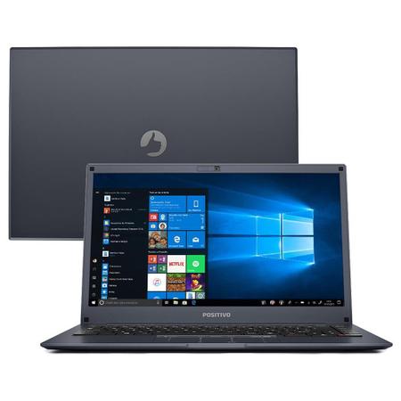 Notebook Positivo Intel Q464B 4GB RAM 64GB SSD Windows 10 Tela 14 Imagem de Notebook Positivo Intel Q464B 4GB RAM 64GB SSD Windows 10 Tela 14