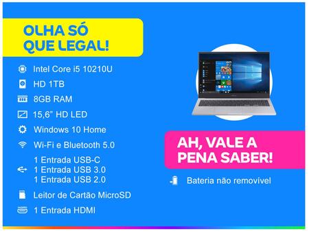 Imagem de Notebook Samsung Book X30 Intel Core i5 8GB 1TB