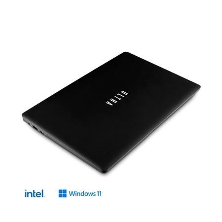 Imagem de Notebook Ultra com Windows 11 Home, Intel Celeron, 4GB RAM 120GB SSD + Tecla Netflix, Tela 14,1 Pol. HD Preto - UB230