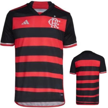 Imagem de Nova Camisa Flamengo I 24/25 Vermelho e Preto Masculino