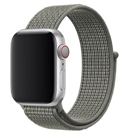 Nova Pulseira Nylon Sport Loop para Watch 42 44mm Spruce fog