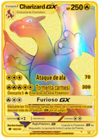 Cartas Pokemon Douradas Plastificadas