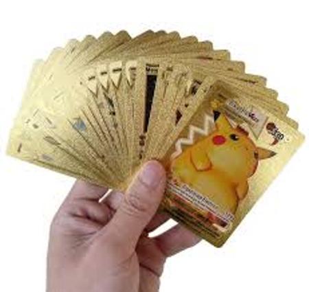 Novidade 20 Cartas Pokemon Douradas Sem Repetição - Takara Tomy