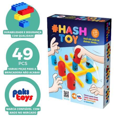 HASH TOY JOGO DA VELHA TIC-TAC GRANDE NO PEQUENO - PAKI TOYS - LOJAS  RENASCER