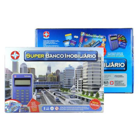 Jogo de Tabuleiro Super Banco Imobiliario Estrela – Papelaria Pigmeu