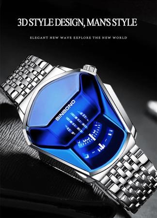 Imagem de Novo Relógio Binbond  de luxo  moda esporte  relógios pulso, relógio casual cronógrafo ,sem genero.