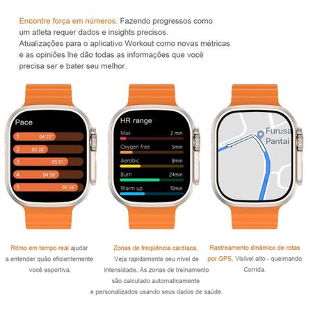 Imagem de Novo SmartWatch W68 Ultra Max 49 mm Tela 2.2 Série 8 + 2 Pulseiras