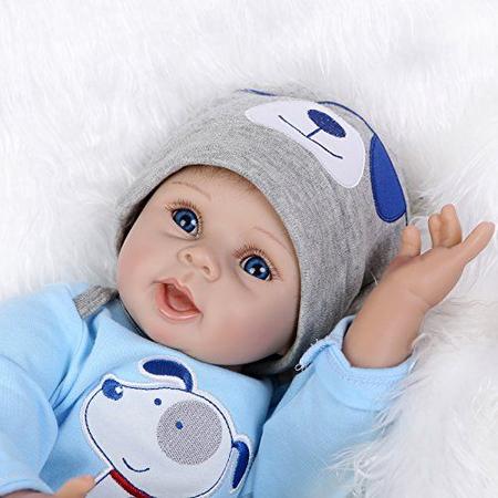 NPKDOLLS Reborn Baby Doll Soft Silicone Vinyl Baby Boy 22inch 55cm