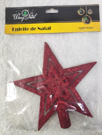 Imagem de NTA30105 Estrela Enfeite De Natal Para Ponta De Árvore Vazada