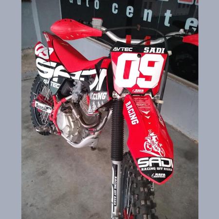 Number Plate Frente Crf 230 Avtec Trilha Enduro Motocross - Number