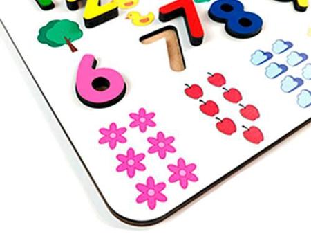 Quebra Cabeça Números E Quantidades - Números E Quantidades No Tabuleiro -  Brinquedos E Jogos Pedagógicos e Educativos