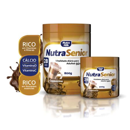 Imagem de Nutra Senior Adulto 50+ Complemento Alimentar 800g - 28 Vitaminas e Minerais