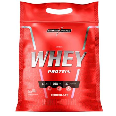 Imagem de Nutri Whey 907g Refil + Coqueteleira Preta Integralmedica