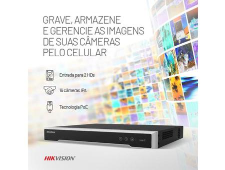 NVR 16 Canais Hikvision DS-7616NI-Q1(C) Imagem de NVR 16 Canais Hikvision DS-7616NI-Q1(C)