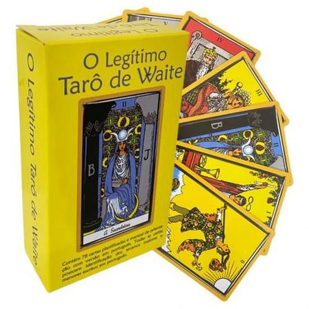 Tarot, conjunto de 78 cartas de tarô, lindo baralho de tarô para  iniciantes, crianças, adulto, inglês, destino, adivinhação, sorte, cartas  de papel holograma, carta de jogo de destino para festa de amigos