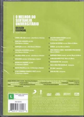Imagem de O Melhor Do Sertanejo Universitário DVD Seleção Essencial Grandes Sucessos