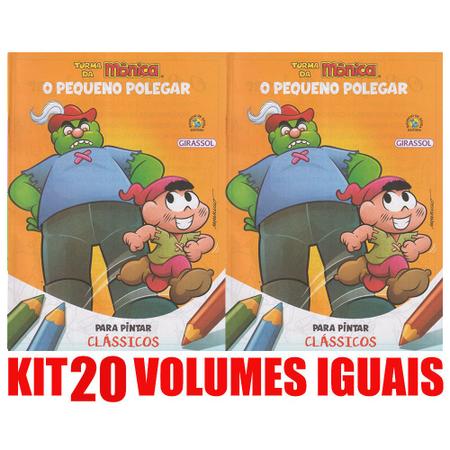 Imagem de O Pequeno Polegar Livro Para Pintar Kit 20 Vols Lembrancinha