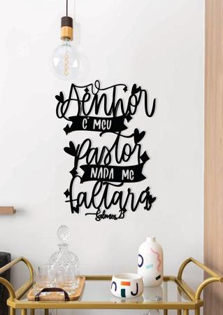 Adesivo Decorativo Lettering Salmo O Senhor É Meu Pastor