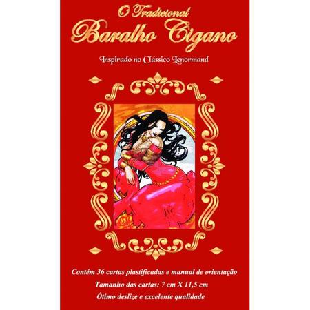 O Tradicional Baralho Cigano 36 Cartas Plastificado Manual - Bialluz  Presentes - Baralho - Magazine Luiza