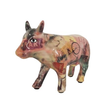 Objeto Decorativo Vaca Cerâmica colorida CowParade - BTC Imagem de Objeto Decorativo Vaca Cerâmica colorida CowParade