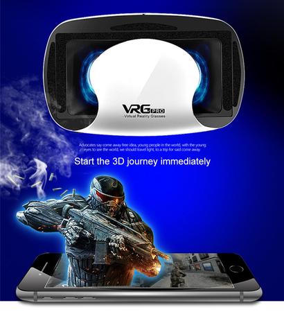 Imagem de Oculos 3D Vrg Pro Realidade Virtual Para Jogos Games Ação
