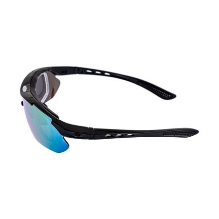 Óculos Ciclismo Bike Corrida 5 Lentes Em 1 + Suporte P/ Grau