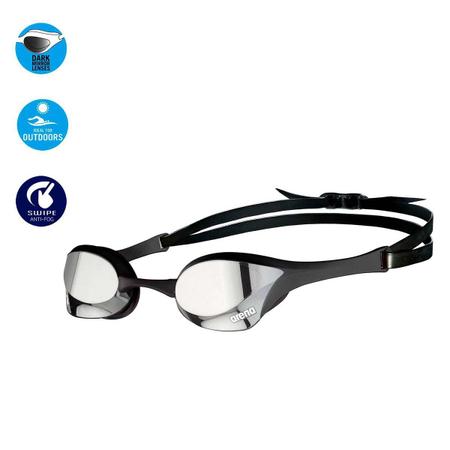 Arena Oculos Cobra Core Mirror Lente Espelhada Azul, Branco