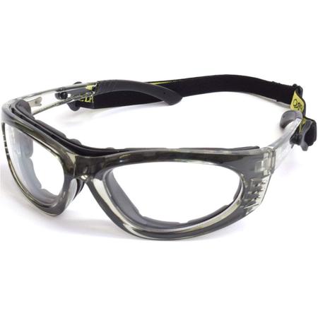 Imagem de Óculos de PROTEÇÃO ESPORTIVO IDEAL PARA LENTES DE GRAU - Turbine com Lente Incolor-STEELPRO