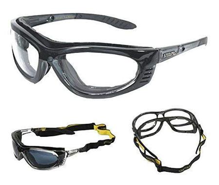 Imagem de Óculos de PROTEÇÃO ESPORTIVO IDEAL PARA LENTES DE GRAU - Turbine com Lente Incolor-STEELPRO