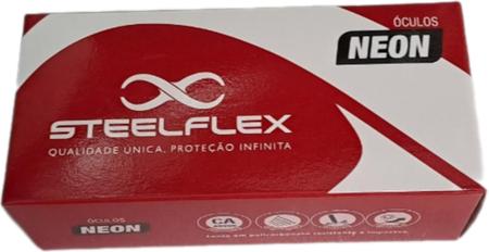 Imagem de Óculos de proteção steelflex neon incolor ar/ae/uv