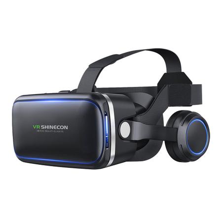 Imagem de Óculos De Realidade Virtual VR 3d Para Celular Com Fone De Ouvido Imersão Total