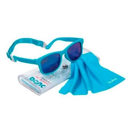Imagem de Óculos de Sol Baby Armação Flexível Azul Alça Ajustável