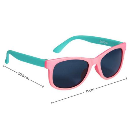 Imagem de Óculos De Sol Buba C/ Proteção Solar Estojo Color Pink 11748