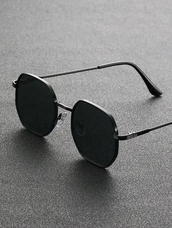 Óculos De Sol Da Moda Com Armação De Metal Geométrica Unissex Para Viagens Ao Ar Livre Dirigindo a - Fairmarry Imagem de Óculos De Sol Da Moda Com Armação De Metal Geométrica Unissex Para Viagens Ao Ar Livre Dirigindo a