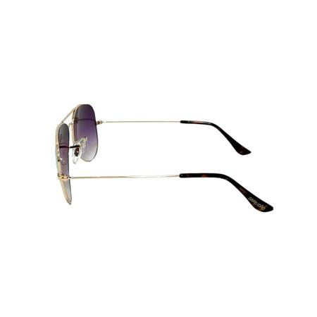 Imagem de Óculos de Sol Feminino Aviador Dourado Rose