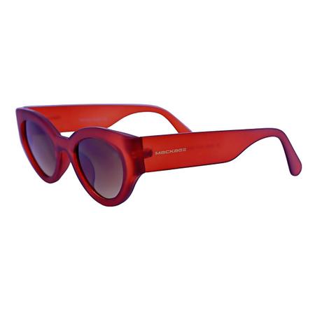 Imagem de Óculos de Sol Feminino Oval Retro Gateado Acetato Mackage - Marrom