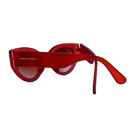 Imagem de Óculos de Sol Feminino Oval Retro Gateado Acetato Mackage - Marrom