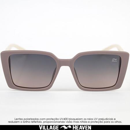 Imagem de Óculos De Sol Feminino Quadrado Polarizado Original Luxo Vh