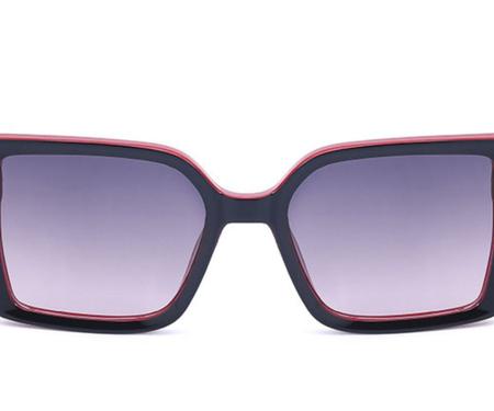 Imagem de Óculos De Sol Feminino Square QUADRADO Vermelho Degradê Vintage 400UV