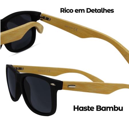 Óculos de Bambu Máxima Proteção lente polarizada UV400 – TERRA